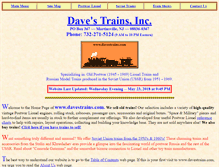Tablet Screenshot of davestrains.com